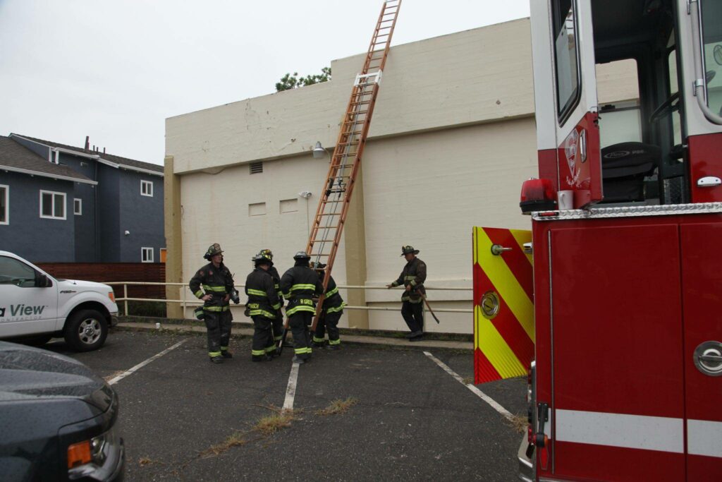 City Firefighters Train in Old Church Before Demolition