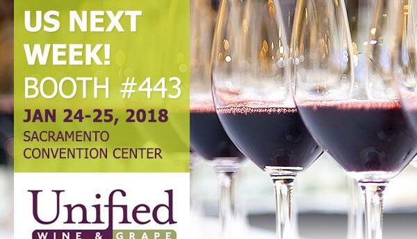 Come see us at the Unified Wine & Grape Symposium